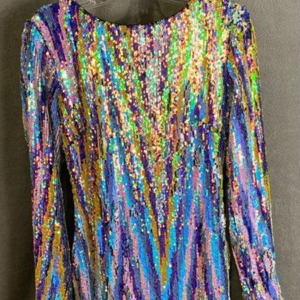 Dress The Population - Multi color sequins party dress -  medium